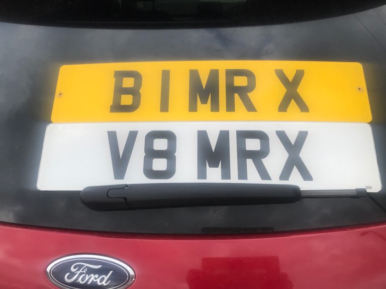 Personalised number plates