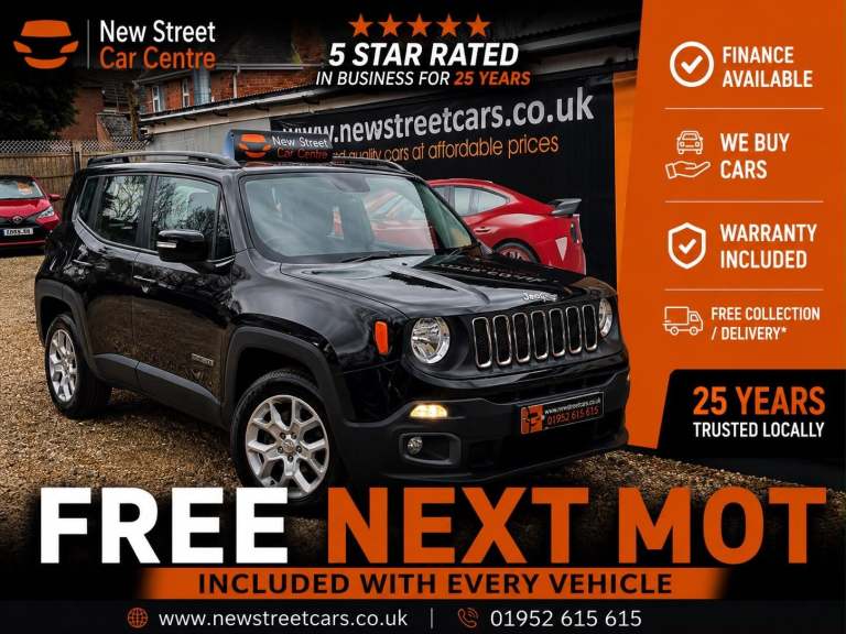 2016 Jeep Renegade 1.6 E-TorQ Longitude Euro 6 (s/s) 5dr ESTATE Petrol Manual