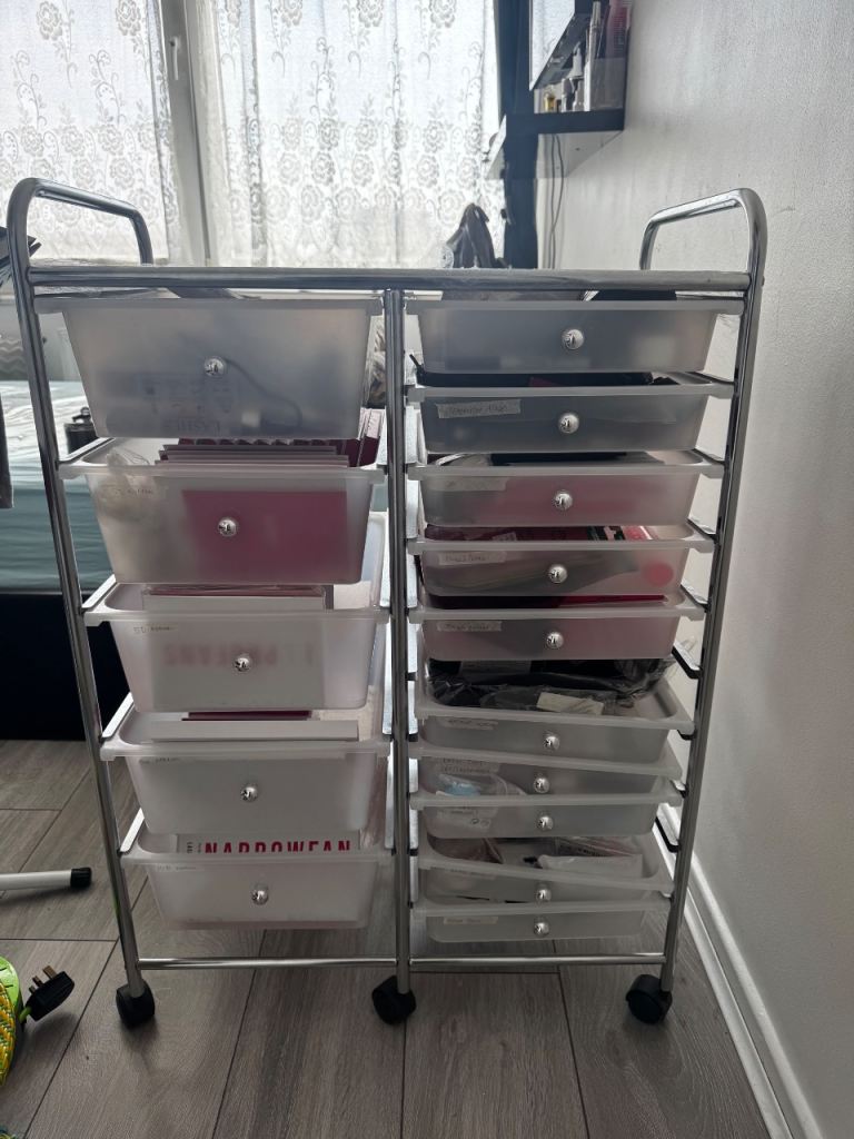Fully stocked EYELASH EXTENSION CART