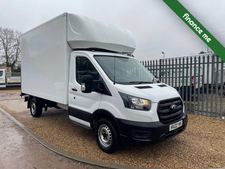 2022 Ford Transit 350 2.0 EcoBlue Leader L3 LWB LUTON VAN TAIL LIFT - WHITE Luton Van Diesel Manual