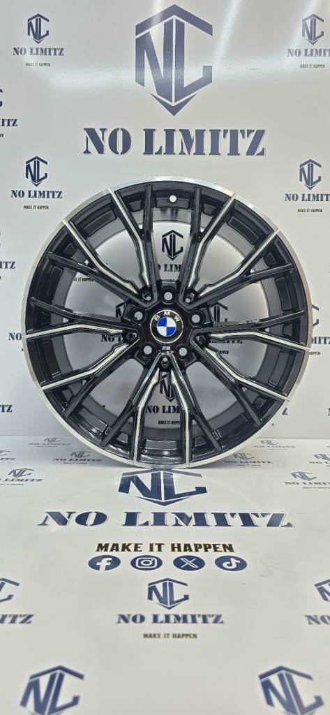 BRAND NEW BMW 20" 669m STYLE ALLOY WHEELS 3 SERIES 4 SERIES 5x120 STAGGERED DIAMOND CUT