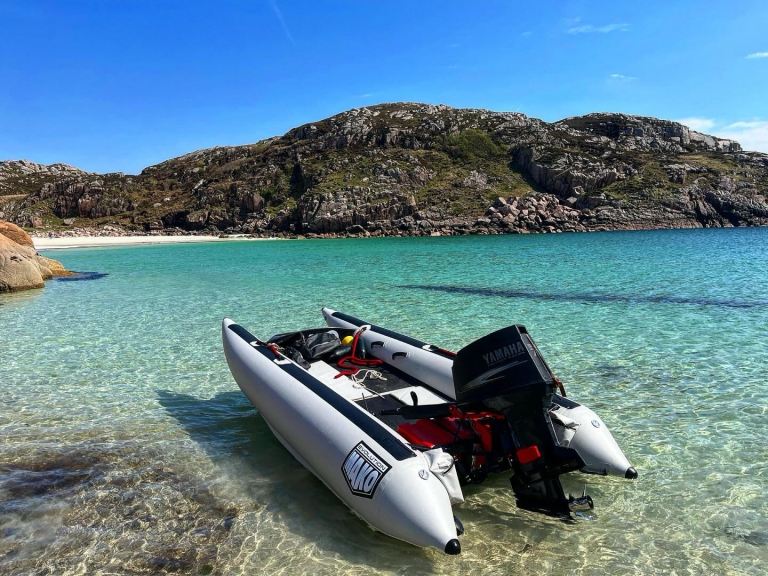 Mako Atomic Thundercat with Yamaha 50hp outboard rib