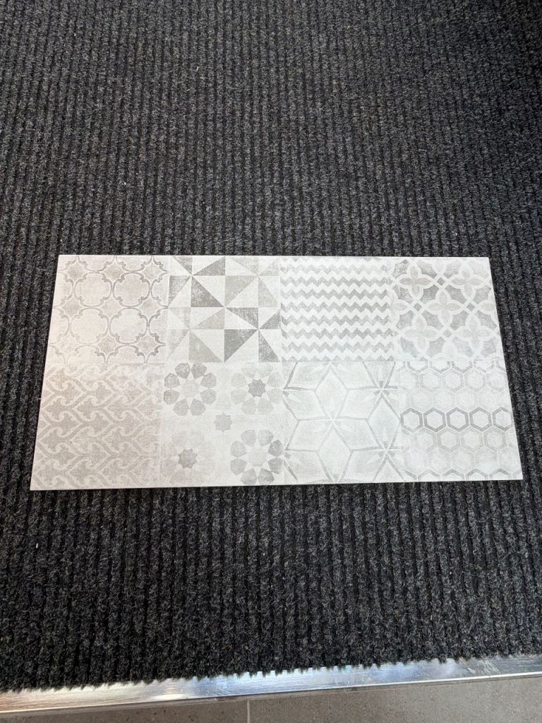 RAK grey pattern tiles
