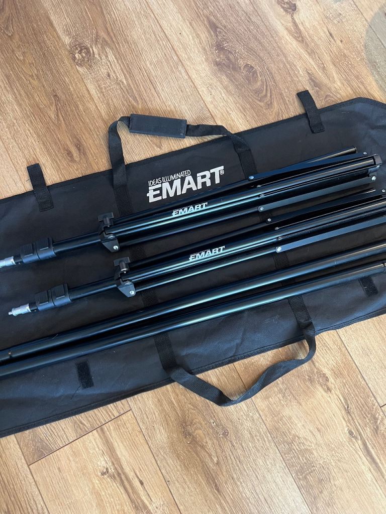 Emart Photo Studio Background Kit (Stands & Crossbar)