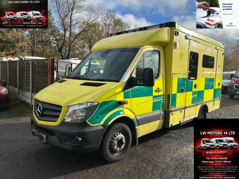 MERCEDES BENZ SPRINTER 519 CDI DIRECT EX AMBULANCE SERIVICS 2017 17 REG EURO 6