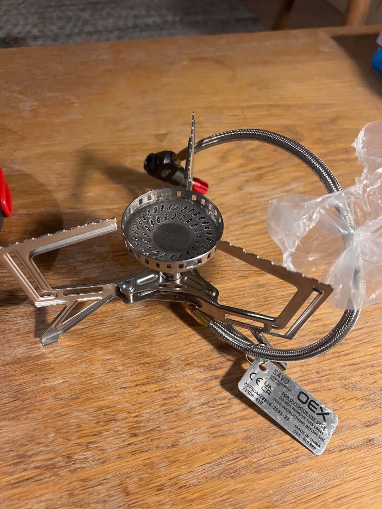 OEX Savo DEX Compact Camping Stove + Hard Anodized Frying Pan