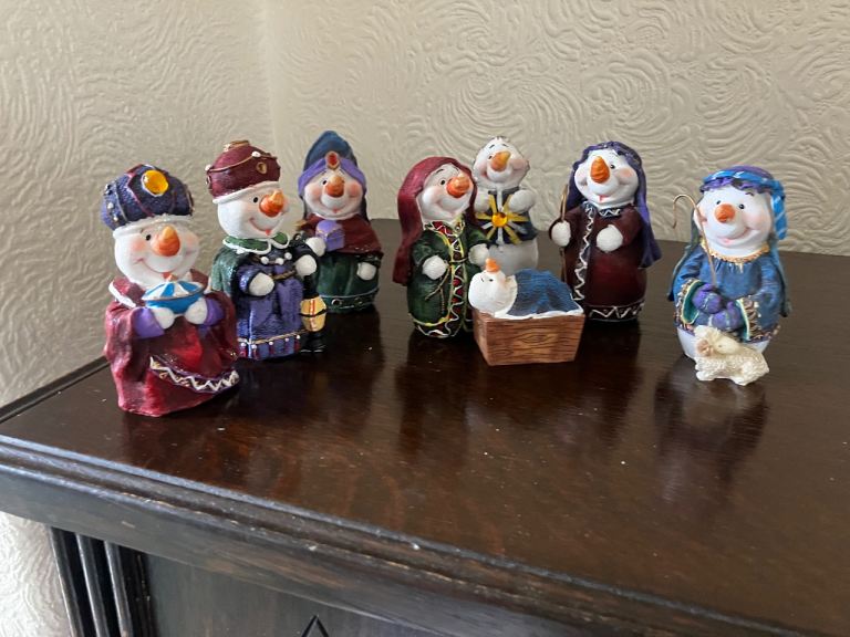 Premier Poly Nativity Snowman Set – As Good As New