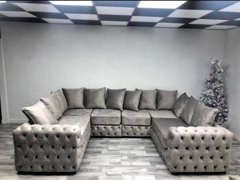 image for U - Shape Sofa   3 2 Seater Sofa L Shape Sofa With Cushion  