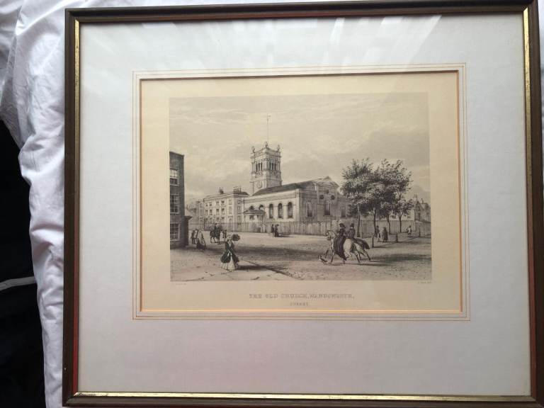 All Saints Church, Wandsworth, Surrey 1848 Framed Print  Wandsworth High St