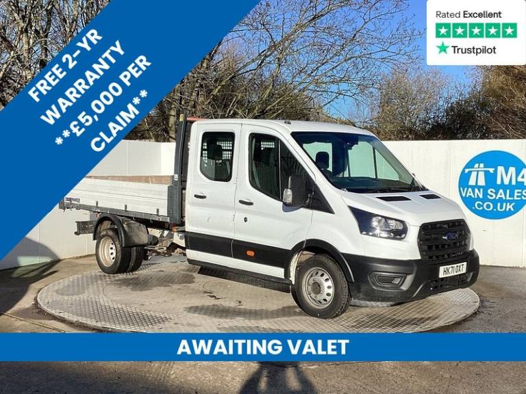 2021 Ford Transit 350 EcoBlue Leader Crewcab Euro 6 L=9ft 3 Tipper Diesel Manual