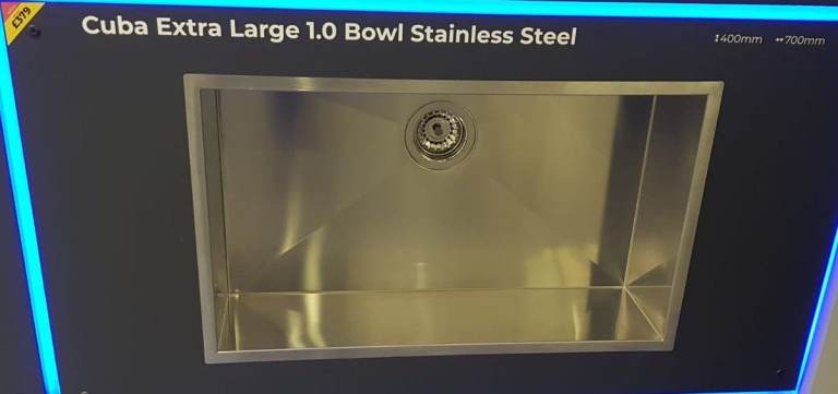 Sink 1.0 Bowl Blanco Stainless Steel (NEW) rrp £379
