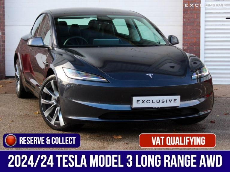 image for 2024 Tesla Model 3 Long Range AWD 4dr Auto SALOON Electric Automatic