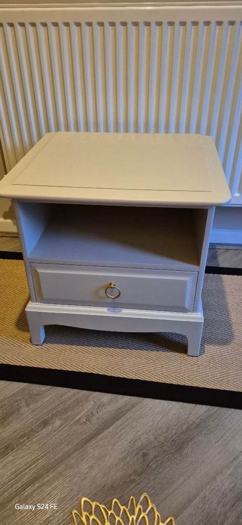 Stag bedside table (matching dresser & stool also listed)