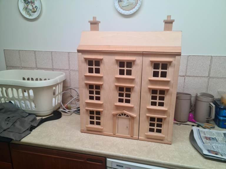 Wooden Dolls House and furniture