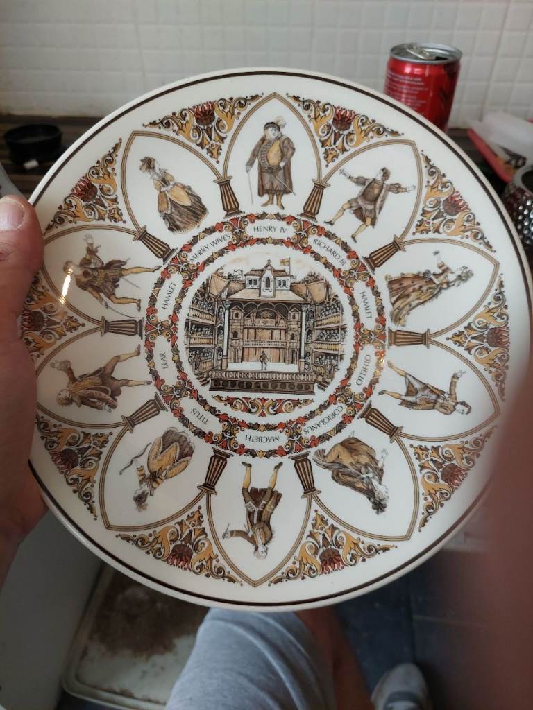 Wedgwood Shakespeare Characters Plate - All The World's A Stage
