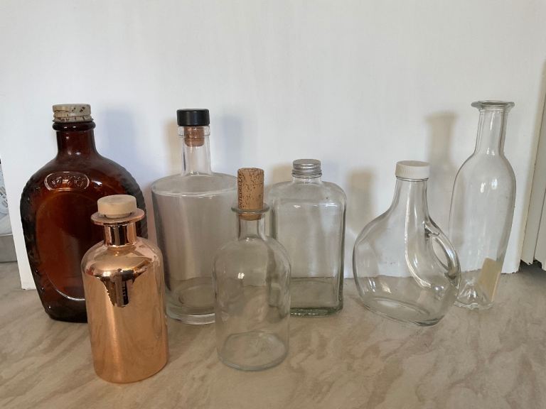 Variety of Glass Bottles for Decor /wedding/Crafting/propergating