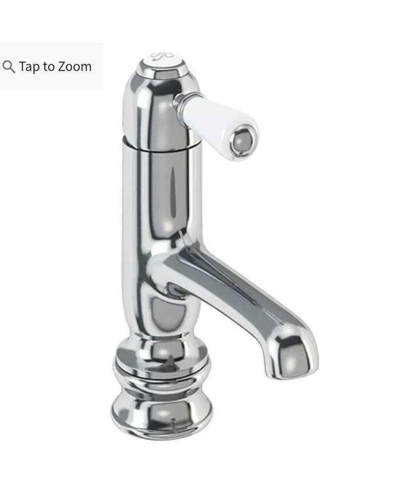 image for RRP £214 BNWT Burlington Traditional Style Chelsea Regent Straight Mono Basin Mixer Tap