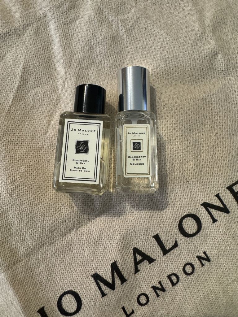 Jo Malone Blackberry & Bay 9ml Cologne & Bath Oil 15ml & Tote Bag