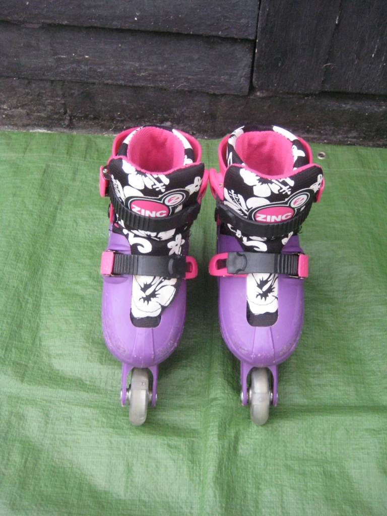 Zinc Kids Adjustable Inline Skates Size 13-3 for £5.00