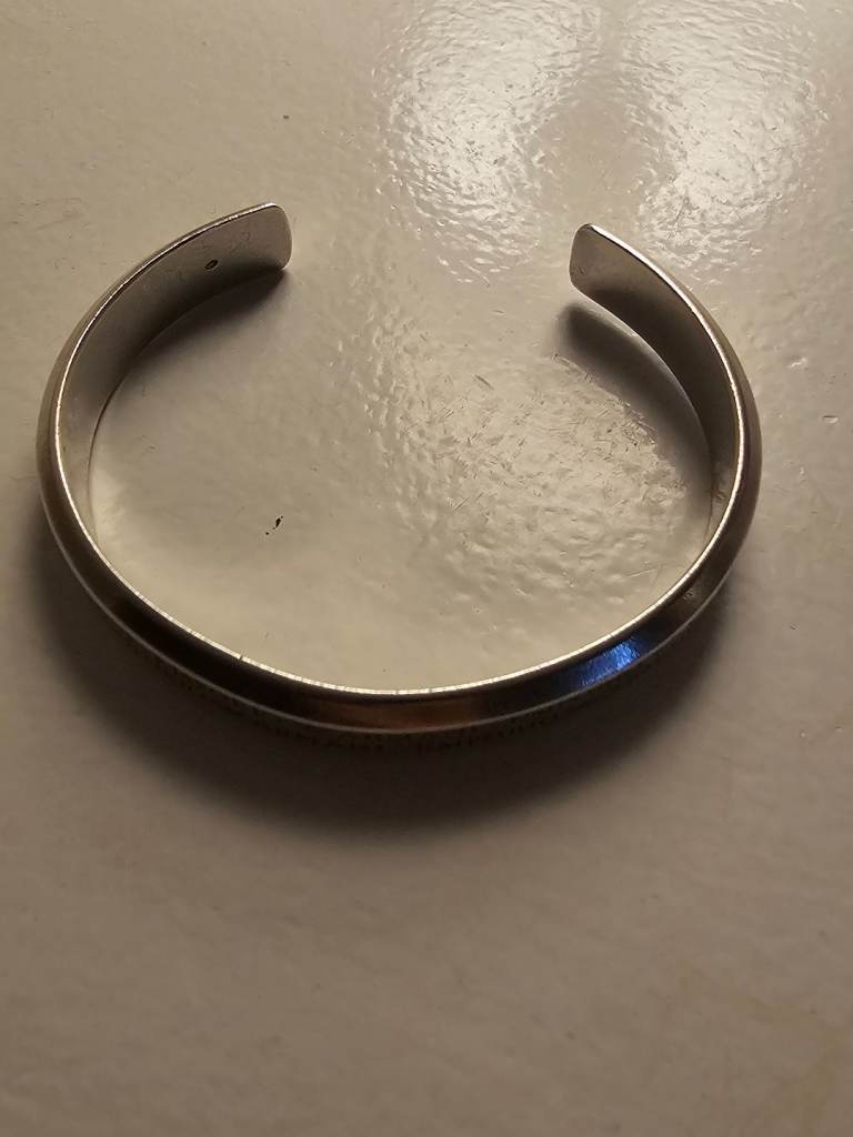 Rare Vintage Emporio Armani Bracelet 925 Solid Sterling Silver Cuff, Hallmarked