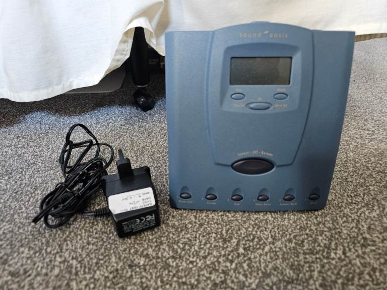 Sound Oasis Sleep Sound Therapy System with Digital Clock and Alarm