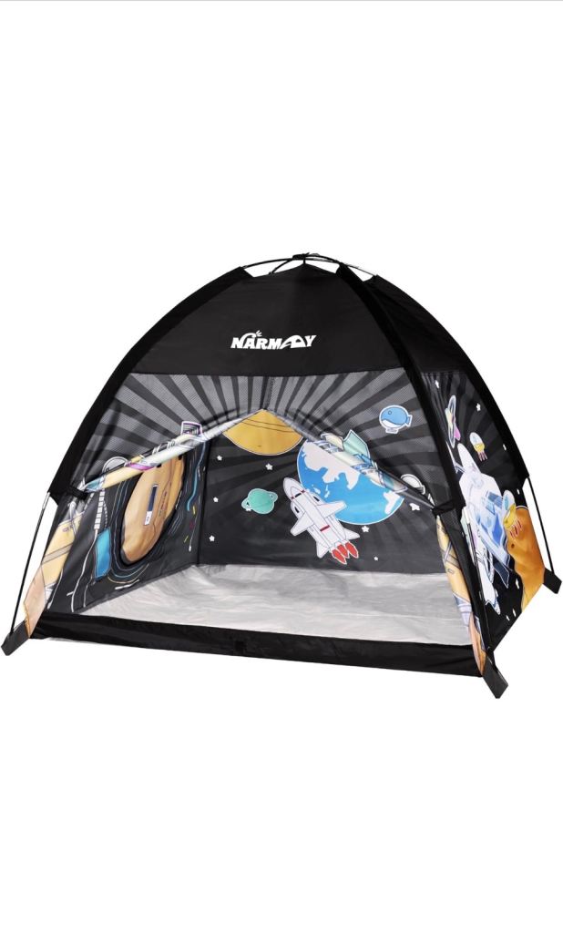 Toddler Play Tent with space theme. Plus Storage bag