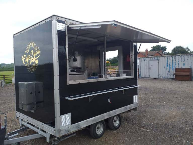 Coffee & crepes catering trailer burger van mobile kitchen equipment 