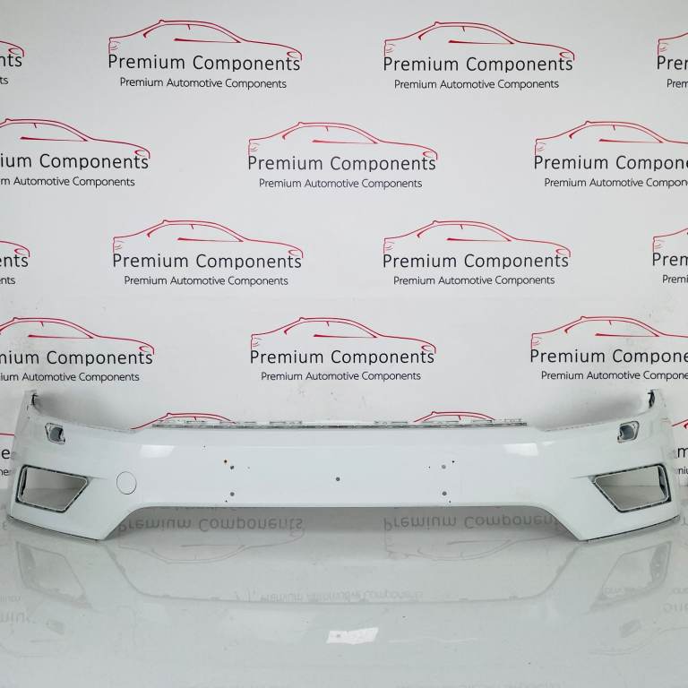 VW Tiguan Front Bumper With Jets Genuine White 5na807221 | 2016 – 2020 [ar7]