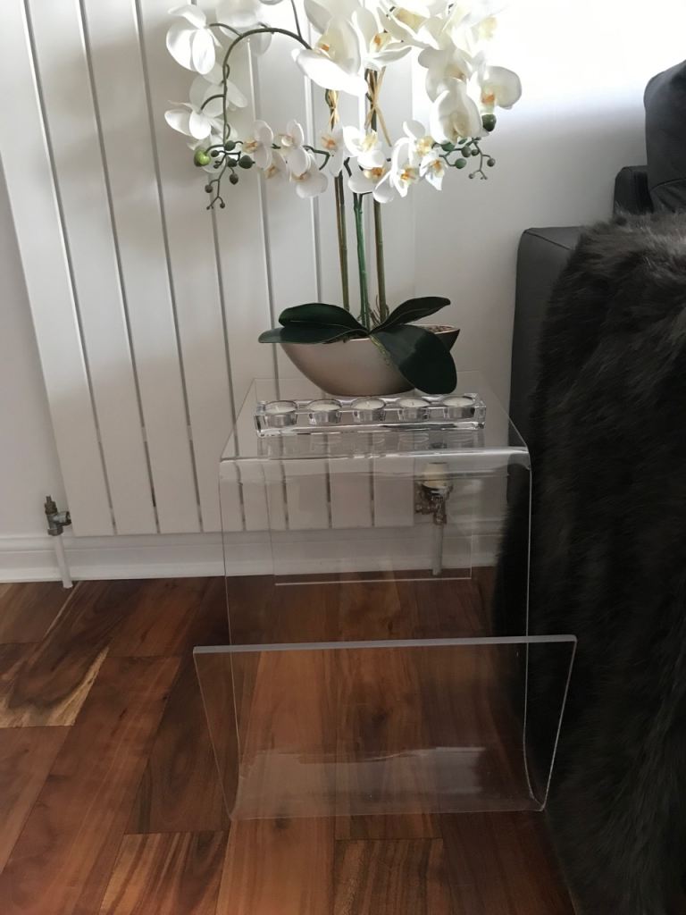 Pair of Perspex side tables