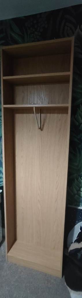 IKEA 'pax' oak effect end unit for wardrobe