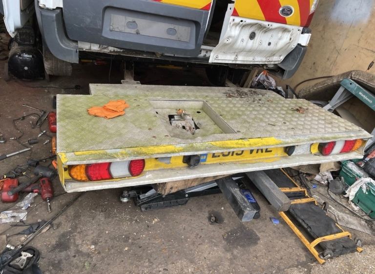 Ford Transit Crane Trailer Board