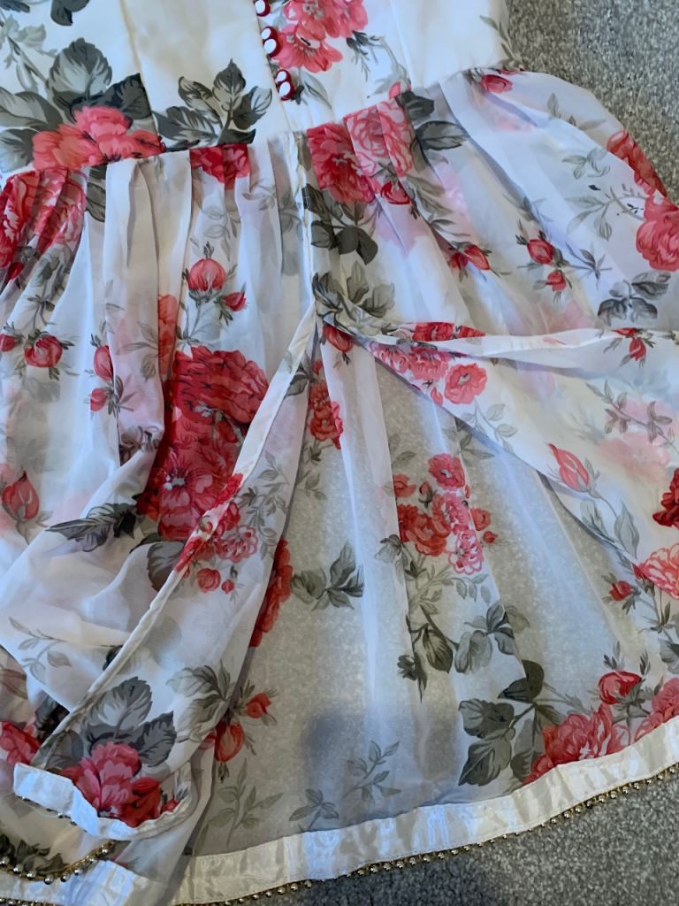 Brand new 3 piece Indian Sharaha suit Palazzo style Size 8 To 10 Uk, party, wedding