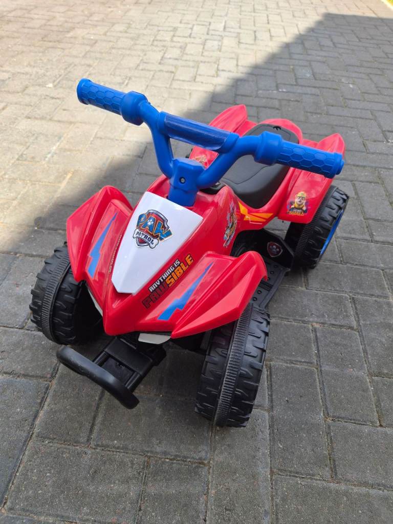 Paw Patrol Kids Ride-On Quad Bike – Red, Fantastic Condition