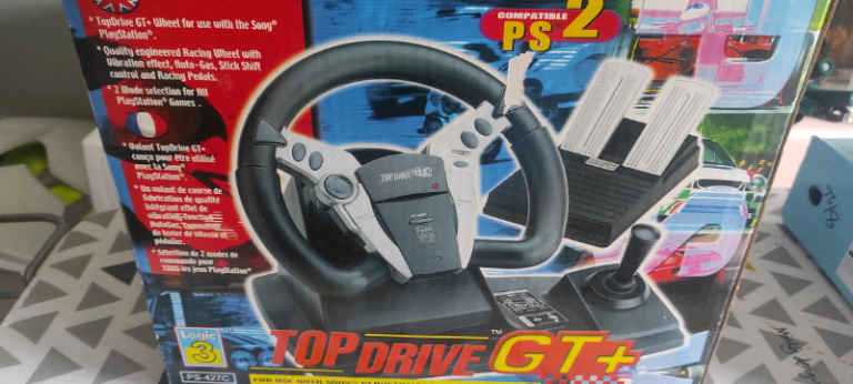 PS2 steering wheel and pedals 