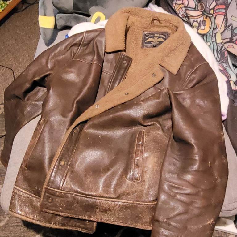 Large RAF leather flying jacket