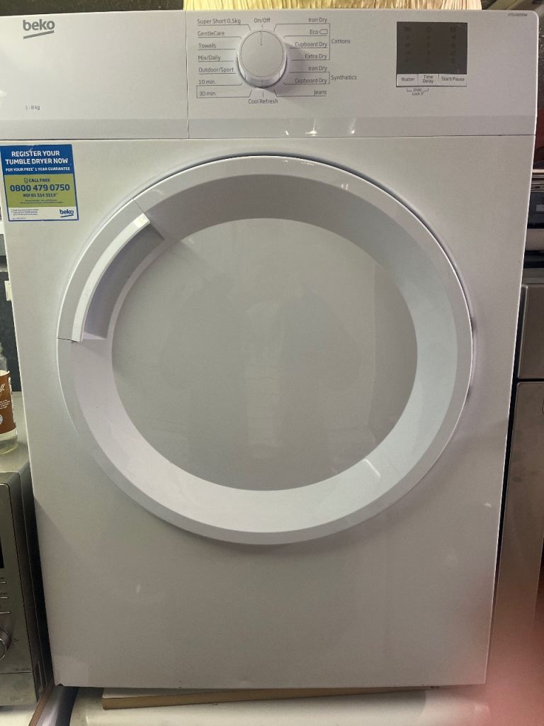 Beko 8kg vented dryer 