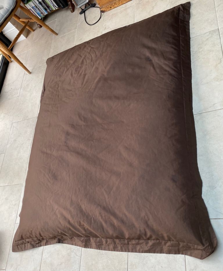 Large Beanbag 140 x 180 cm Indoor Dark Brown Used