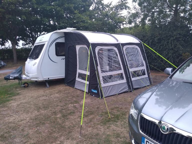 Kampa Rally Pro 260 Poled Caravan Porch Awning - Grey