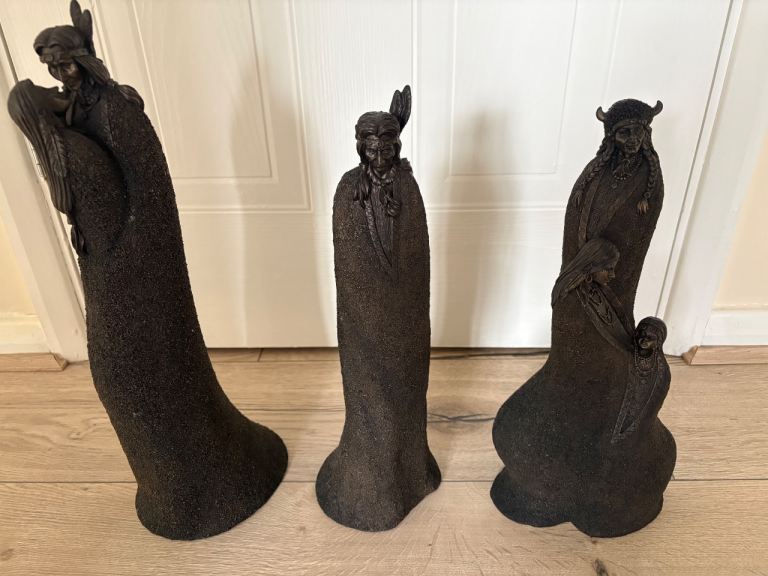 Tribal Dreams x3 Native American Indian figurine