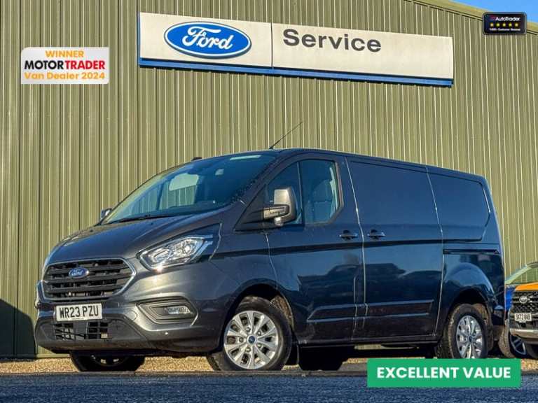 2023 Ford Transit Custom AUTO SWB L1H1 Limited 340 Air Con Alloys Cruise Sensors EURO 6 Panel Van...