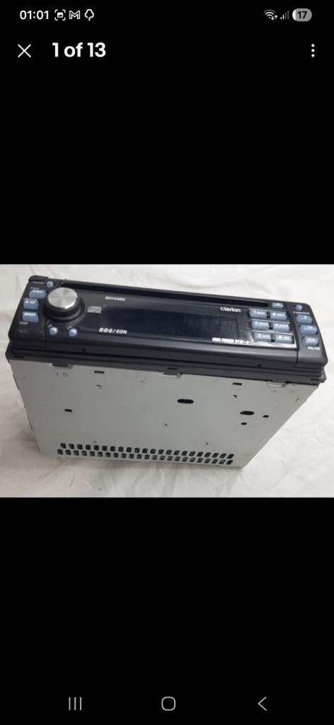 Clarion BD149RG Car Stereo Radio CD Player 1 DIN Head Unit Vintage