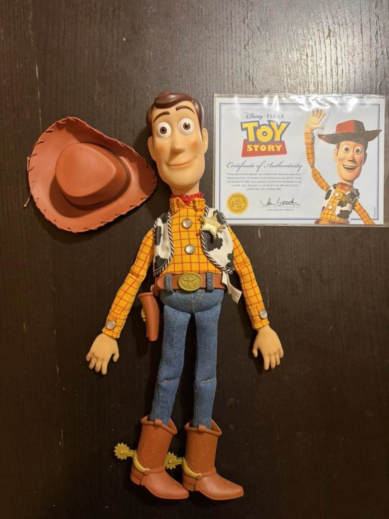 Toy Story Woody Custom Denim Jeans Rare Pixar Collection Cloud Logo Disney Buzz