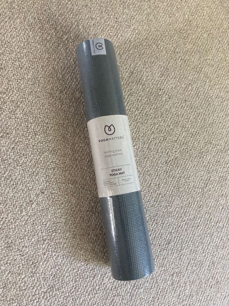 New Yogamatters Sticky Yoga Mat - Grey