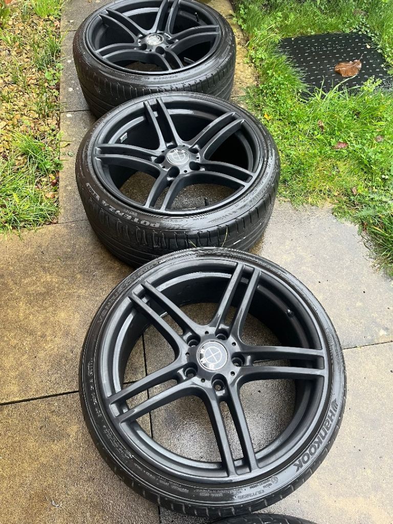 19” Staggered BMW 313M Style Wheels w/ 5mm Tyres: 5x120