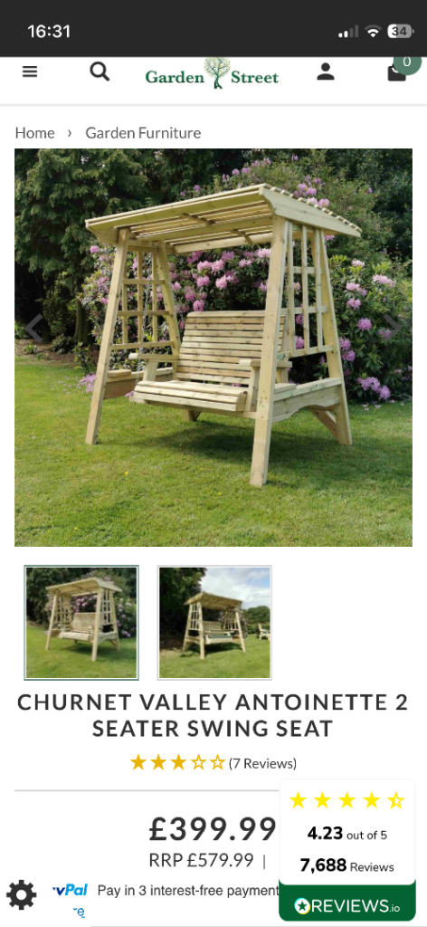 Garden Swing Seat
