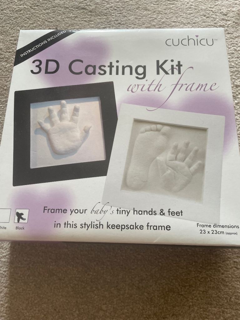 Cuchicu 3D Baby Hand & Foot Casting Kit with Frame – New