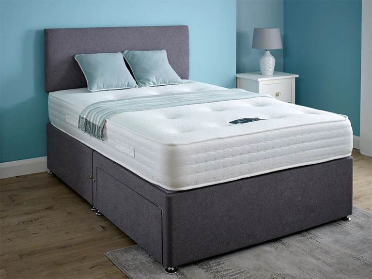 💬 Best Price Double Divan Bed Base wi Mattress Today Delivery 5%Flat OFF Cash On Delivery Must Go🚛