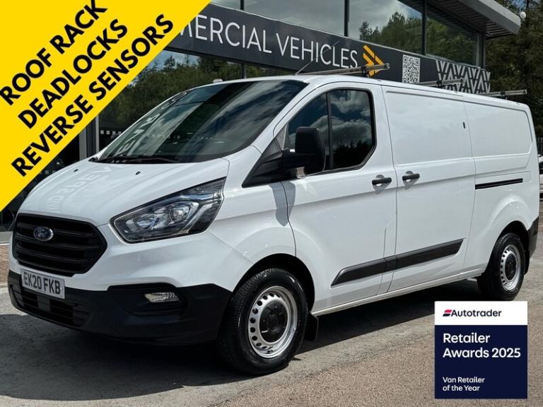 2020 Ford Transit Custom 320 EcoBlue Leader 130ps L2 LWB with Roof Rack, Deadlocks & 1 Owner Pane...