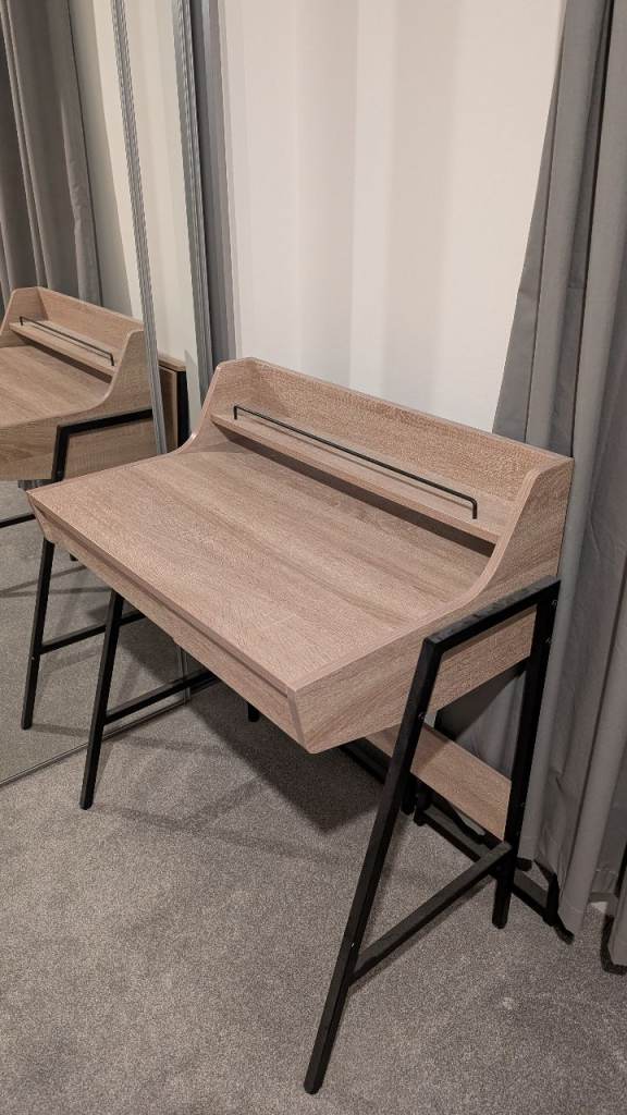 image for Home Office Desk Light Brown with drawers 