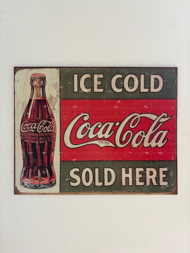 Vintage Coca-Cola Metal Tin Sign